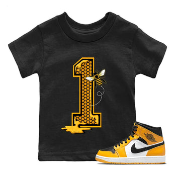 Jordan 1 Taxi Sneaker Match Tees Bees Number 1 Sneaker Tees Jordan 1 Taxi Sneaker Release Tees Kids Shirts