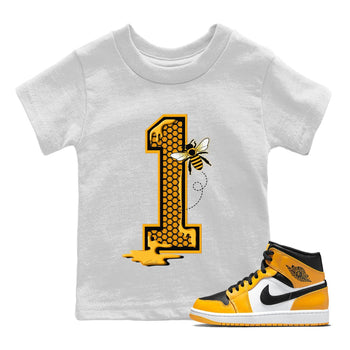 Jordan 1 Taxi Sneaker Match Tees Bees Number 1 Sneaker Tees Jordan 1 Taxi Sneaker Release Tees Kids Shirts
