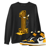 Jordan 1 Taxi Sneaker Match Tees Bees Number 1 Sneaker Tees Jordan 1 Taxi Sneaker Release Tees Unisex Shirts
