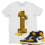 Jordan 1 Taxi Sneaker Match Tees Bees Number 1 Sneaker Tees Jordan 1 Taxi Sneaker Release Tees Unisex Shirts