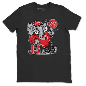 Jordan 3 Black Cement Sneaker Match Tees AJ3 Elephant Sneaker Tees Jordan 3 Black Cement Sneaker Release Tees Unisex Shirts