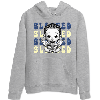 Jordan 5 A Ma Maniere x Dawn to match jordans Blessed Baby sneaker tees Air Jordan 5 A Ma Maniere x Photon Dust SNRT Sneaker Tees Sneaker Matching Cotton Shirt unisex cotton Heather Grey 2 crew neck shirt