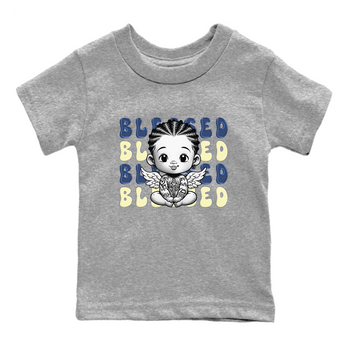Jordan 5 A Ma Maniere x Dawn to match jordans Blessed Baby sneaker tees Air Jordan 5 A Ma Maniere x Photon Dust SNRT Sneaker Tees Sneaker Matching Cotton Shirt baby toddler Heather Grey 2 cotton Shirt