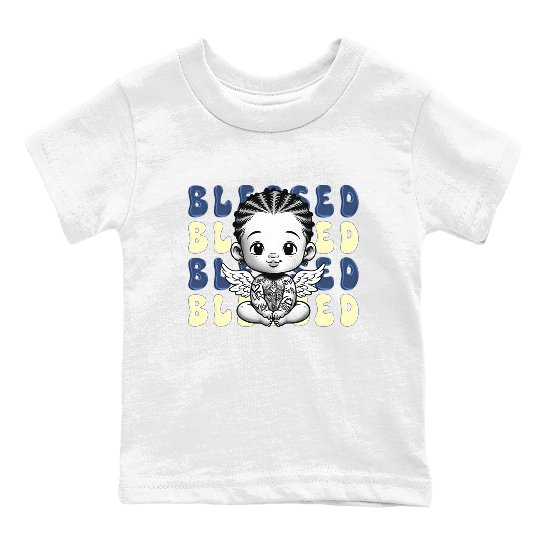 Jordan 5 A Ma Maniere x Dawn to match jordans Blessed Baby sneaker tees Air Jordan 5 A Ma Maniere x Photon Dust SNRT Sneaker Tees Sneaker Matching Cotton Shirt baby toddler White 2 cotton Shirt
