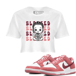 Dunk Low Valentines Day shirt to match jordans Blessed sneaker tees Special Valentine's Day Couple Shirt Dunk Valentine's Day 2024 SNRT Sneaker Tees Sneaker Matching Shirt White 1 Crop T-Shirt