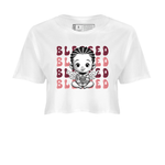 Dunk Low Valentines Day shirt to match jordans Blessed sneaker tees Special Valentine's Day Couple Shirt Dunk Valentine's Day 2024 SNRT Sneaker Tees Sneaker Matching Shirt White 2 Crop T-Shirt