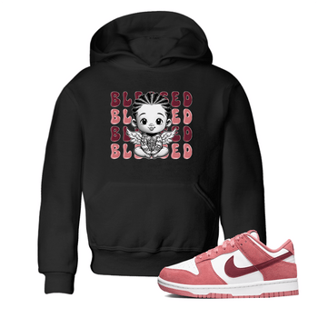 Dunk Low Valentines Day shirt to match jordans Blessed sneaker tees Special Valentine's Day Couple Shirt Dunk Valentine's Day 2024 SNRT Sneaker Tees Sneaker Matching Shirt Baby Toddler Black 1 T-Shirt