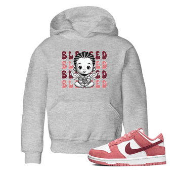 Dunk Low Valentines Day shirt to match jordans Blessed sneaker tees Special Valentine's Day Couple Shirt Dunk Valentine's Day 2024 SNRT Sneaker Tees Sneaker Matching Shirt Baby Toddler Heather Grey 1 T-Shirt