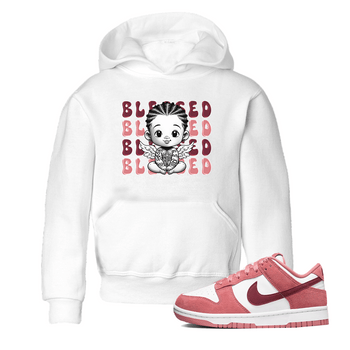 Dunk Low Valentines Day shirt to match jordans Blessed sneaker tees Special Valentine's Day Couple Shirt Dunk Valentine's Day 2024 SNRT Sneaker Tees Sneaker Matching Shirt Baby Toddler White 1 T-Shirt