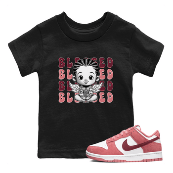 Dunk Low Valentines Day shirt to match jordans Blessed sneaker tees Special Valentine's Day Couple Shirt Dunk Valentine's Day 2024 SNRT Sneaker Tees Sneaker Matching Shirt Baby Toddler Black 1 T-Shirt