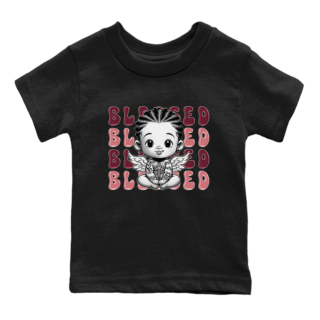 Dunk Low Valentines Day shirt to match jordans Blessed sneaker tees Special Valentine's Day Couple Shirt Dunk Valentine's Day 2024 SNRT Sneaker Tees Sneaker Matching Shirt Baby Toddler Black 2 T-Shirt