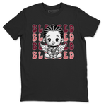 Dunk Low Valentines Day shirt to match jordans Blessed sneaker tees Special Valentine's Day Couple Shirt Dunk Valentine's Day 2024 SNRT Sneaker Tees Sneaker Matching Shirt Unisex Black 2 T-Shirt