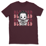 Dunk Low Valentines Day shirt to match jordans Blessed sneaker tees Special Valentine's Day Couple Shirt Dunk Valentine's Day 2024 SNRT Sneaker Tees Sneaker Matching Shirt Unisex Maroon 2 T-Shirt