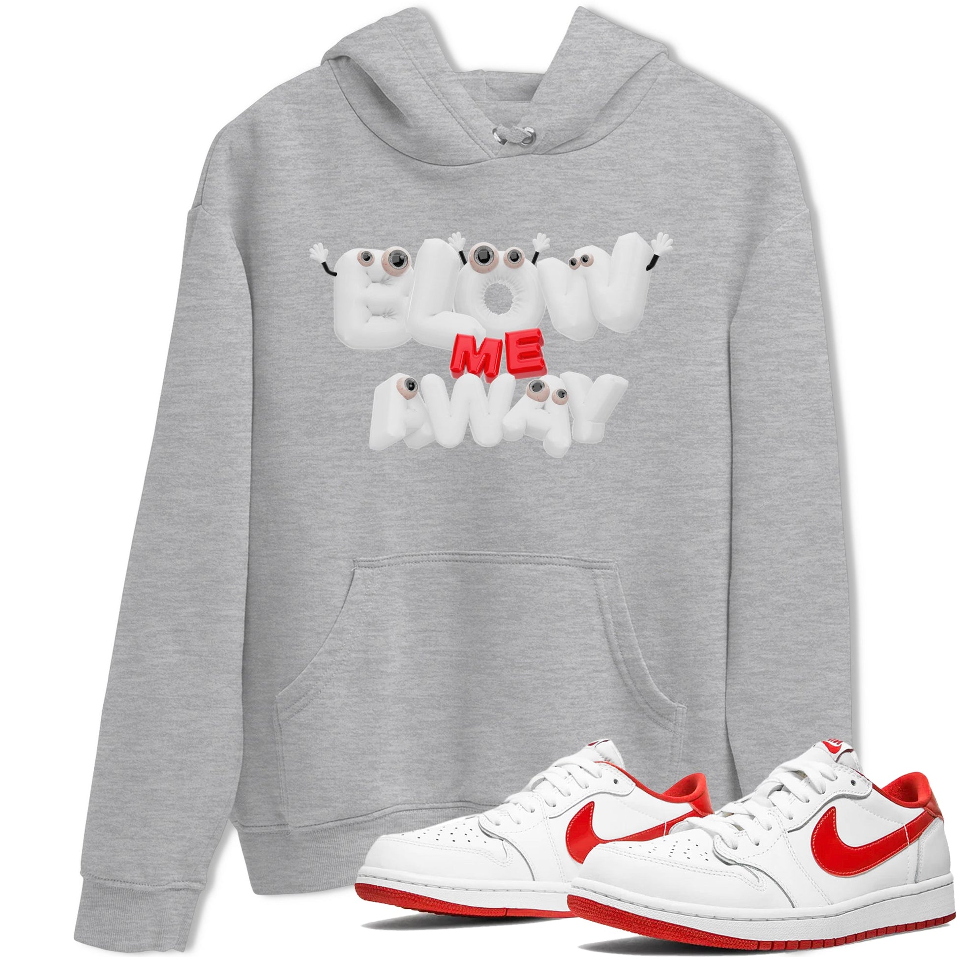 Jordan 1 Low University Red shirt to match jordans Blow Me Away sneakertees AJ1 Low University Red SNRT Sneaker Release Tees Unisex Heather Grey 1 T-Shirt