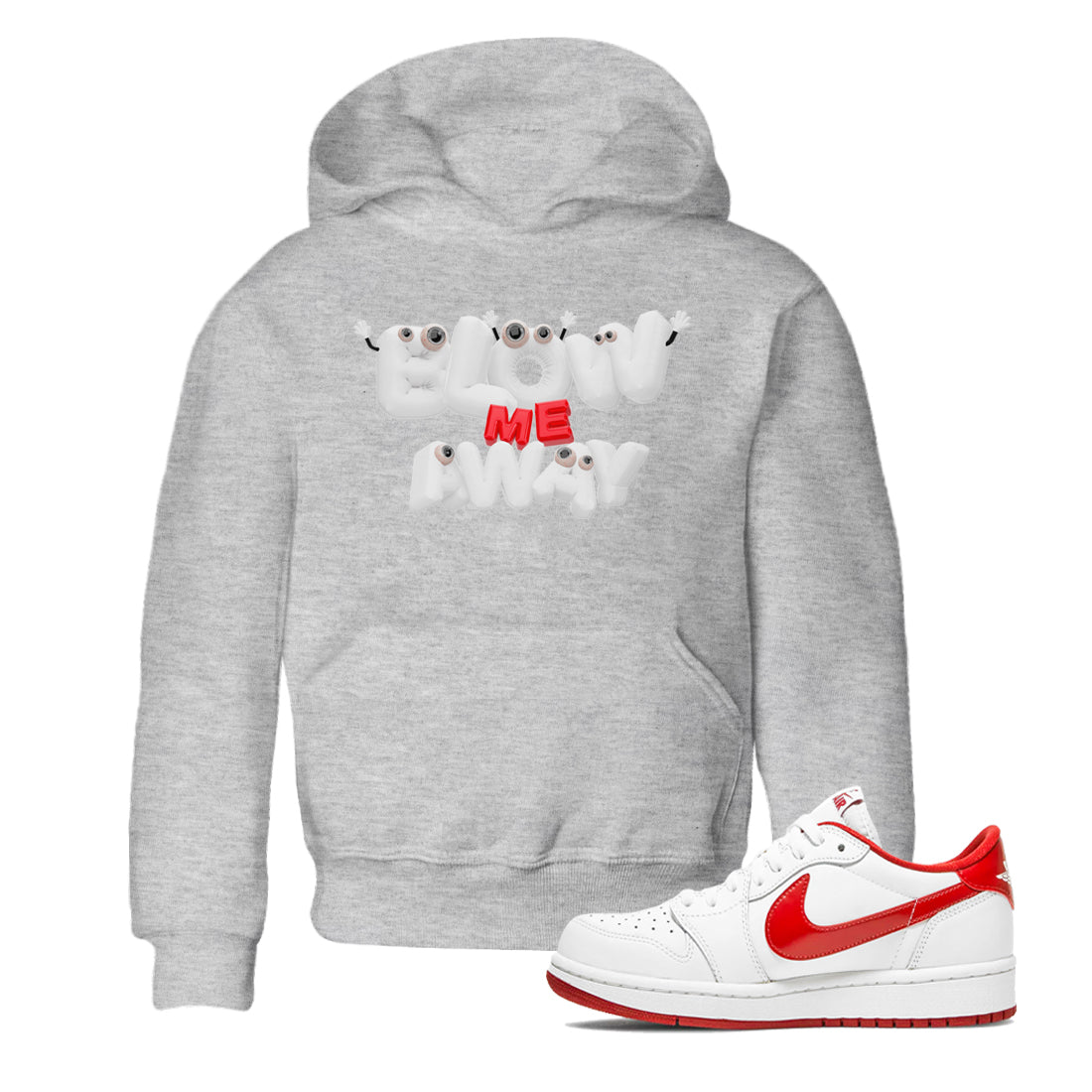 Jordan 1 Low University Red shirt to match jordans Blow Me Away sneakertees AJ1 Low University Red SNRT Sneaker Release Tees Baby Toddler Heather Grey 1 T-Shirt