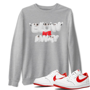Jordan 1 Low University Red shirt to match jordans Blow Me Away sneakertees AJ1 Low University Red SNRT Sneaker Release Tees Unisex Heather Grey 1 T-Shirt