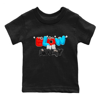 Air Jordan 1 UNC to Chicago shirt to match jordans Blow Me Away sneaker tees AJ1 UNC to Chicago SNRT Sneaker Release Tees Baby Toddler Black 2 T-Shirt