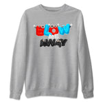 Air Jordan 1 UNC to Chicago shirt to match jordans Blow Me Away sneaker tees AJ1 UNC to Chicago SNRT Sneaker Release Tees Unisex Heather Grey 2 T-Shirt