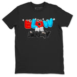 Air Jordan 1 UNC to Chicago shirt to match jordans Blow Me Away sneaker tees AJ1 UNC to Chicago SNRT Sneaker Release Tees Unisex Black 2 T-Shirt