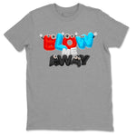 Air Jordan 1 UNC to Chicago shirt to match jordans Blow Me Away sneaker tees AJ1 UNC to Chicago SNRT Sneaker Release Tees Unisex Heather Grey 2 T-Shirt