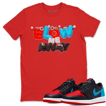 Air Jordan 1 UNC to Chicago shirt to match jordans Blow Me Away sneaker tees AJ1 UNC to Chicago SNRT Sneaker Release Tees Unisex Red 1 T-Shirt