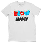 Air Jordan 1 UNC to Chicago shirt to match jordans Blow Me Away sneaker tees AJ1 UNC to Chicago SNRT Sneaker Release Tees Unisex White 2 T-Shirt
