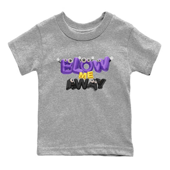 Air Jordan 12 Field Purple shirt to match jordans Blow Me Away sneaker tees AJ12 Field Purple SNRT Sneaker Release Tees Baby Toddler Heather Grey 2 T-Shirt