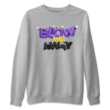 Air Jordan 12 Field Purple shirt to match jordans Blow Me Away sneaker tees AJ12 Field Purple SNRT Sneaker Release Tees Unisex Heather Grey 2 T-Shirt
