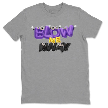 Air Jordan 12 Field Purple shirt to match jordans Blow Me Away sneaker tees AJ12 Field Purple SNRT Sneaker Release Tees Unisex Heather Grey 2 T-Shirt