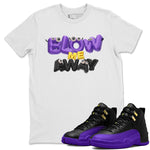 Air Jordan 12 Field Purple shirt to match jordans Blow Me Away sneaker tees AJ12 Field Purple SNRT Sneaker Release Tees Unisex White 1 T-Shirt