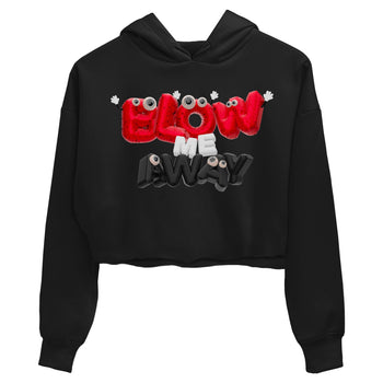 Air Jordan 4 Red Cement shirt to match jordans Blow Me Away sneaker tees AJ4 Red Cement SNRT Sneaker Release Tees Black 2 Crop T-Shirt