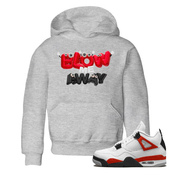 Air Jordan 4 Red Cement shirt to match jordans Blow Me Away sneaker tees AJ4 Red Cement SNRT Sneaker Release Tees Baby Toddler Heather Grey 1 T-Shirt