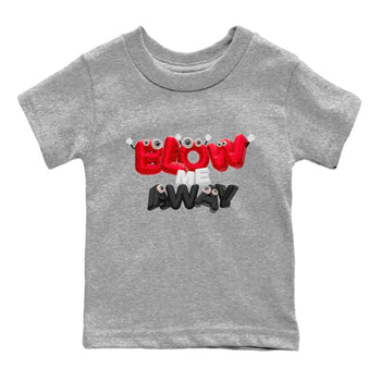 Air Jordan 4 Red Cement shirt to match jordans Blow Me Away sneaker tees AJ4 Red Cement SNRT Sneaker Release Tees Baby Toddler Heather Grey 2 T-Shirt
