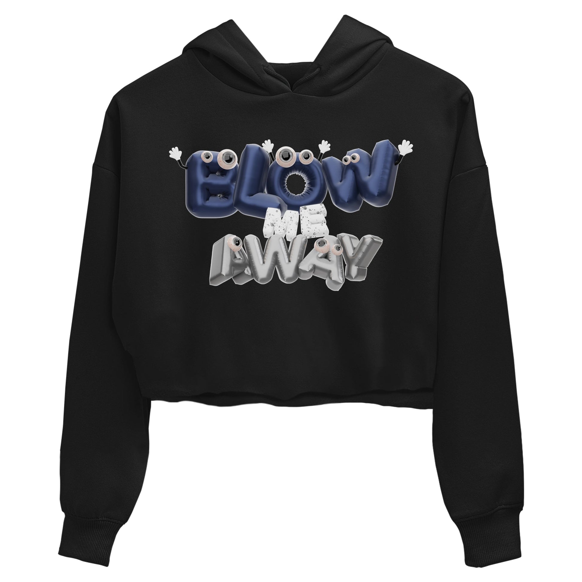 Air Jordan 5 Georgetown shirt to match jordans Blow Me Away sneaker tees AJ5 Georgetown SNRT Sneaker Release Tees Black 2 Crop T-Shirt