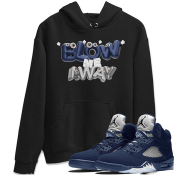Air Jordan 5 Georgetown shirt to match jordans Blow Me Away sneaker tees AJ5 Georgetown SNRT Sneaker Release Tees Unisex Black 1 T-Shirt