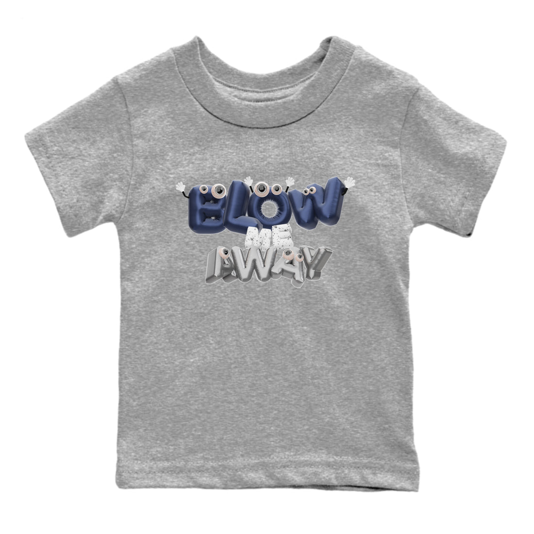 Air Jordan 5 Georgetown shirt to match jordans Blow Me Away sneaker tees AJ5 Georgetown SNRT Sneaker Release Tees Baby Toddler Heather Grey 2 T-Shirt