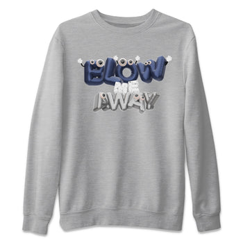 Air Jordan 5 Georgetown shirt to match jordans Blow Me Away sneaker tees AJ5 Georgetown SNRT Sneaker Release Tees Unisex Heather Grey 2 T-Shirt