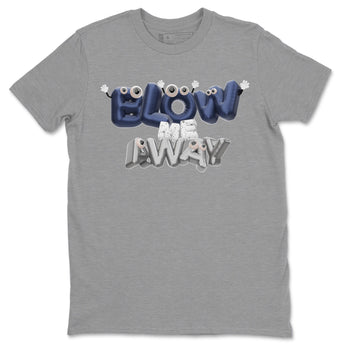 Air Jordan 5 Georgetown shirt to match jordans Blow Me Away sneaker tees AJ5 Georgetown SNRT Sneaker Release Tees Unisex Heather Grey 2 T-Shirt