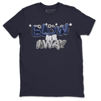 Air Jordan 5 Georgetown shirt to match jordans Blow Me Away sneaker tees AJ5 Georgetown SNRT Sneaker Release Tees Unisex Navy 2 T-Shirt