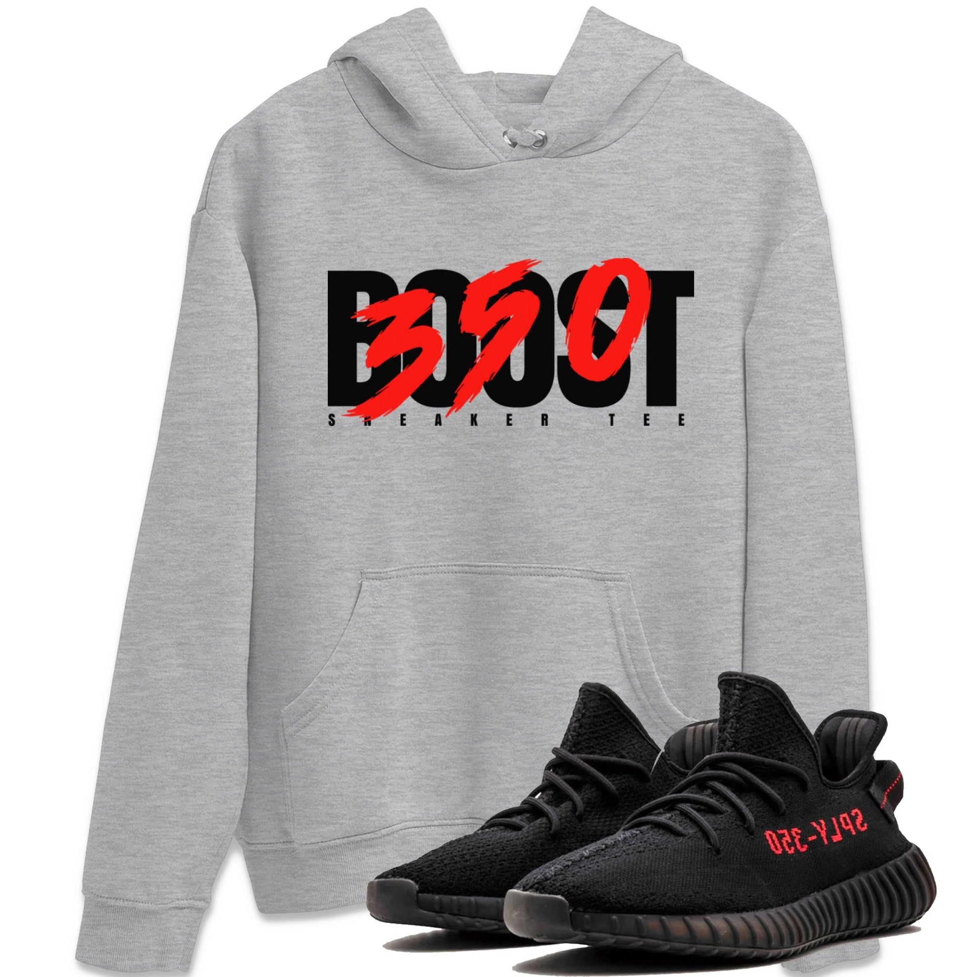 Yeezy 350 Bred shirt to match jordans Boost 350 sneaker tees Adidas Yeezy Boost V2 350 Bred SNRT Sneaker Release Tees Unisex Heather Grey 1 T-Shirt