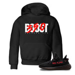 Yeezy 350 Bred shirt to match jordans Boost 350 sneaker tees Adidas Yeezy Boost V2 350 Bred SNRT Sneaker Release Tees Baby Toddler Black 1 T-Shirt