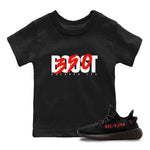 Yeezy 350 Bred shirt to match jordans Boost 350 sneaker tees Adidas Yeezy Boost V2 350 Bred SNRT Sneaker Release Tees Baby Toddler Black 1 T-Shirt