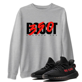 Yeezy 350 Bred shirt to match jordans Boost 350 sneaker tees Adidas Yeezy Boost V2 350 Bred SNRT Sneaker Release Tees Unisex Heather Grey 1 T-Shirt