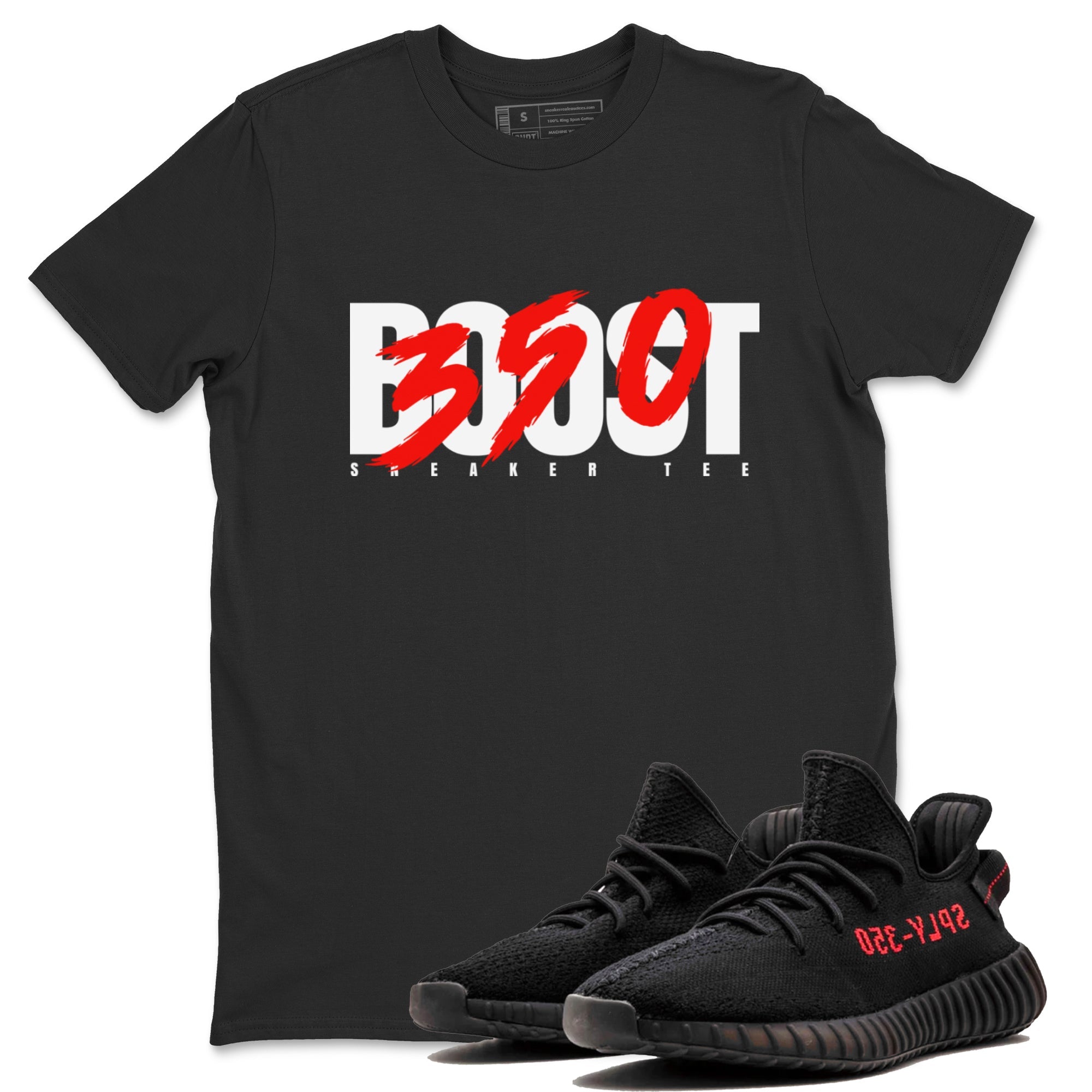 Yeezy 350 Bred shirt to match jordans Boost 350 sneaker tees Adidas Yeezy Boost V2 350 Bred SNRT Sneaker Release Tees Unisex Black 1 T-Shirt