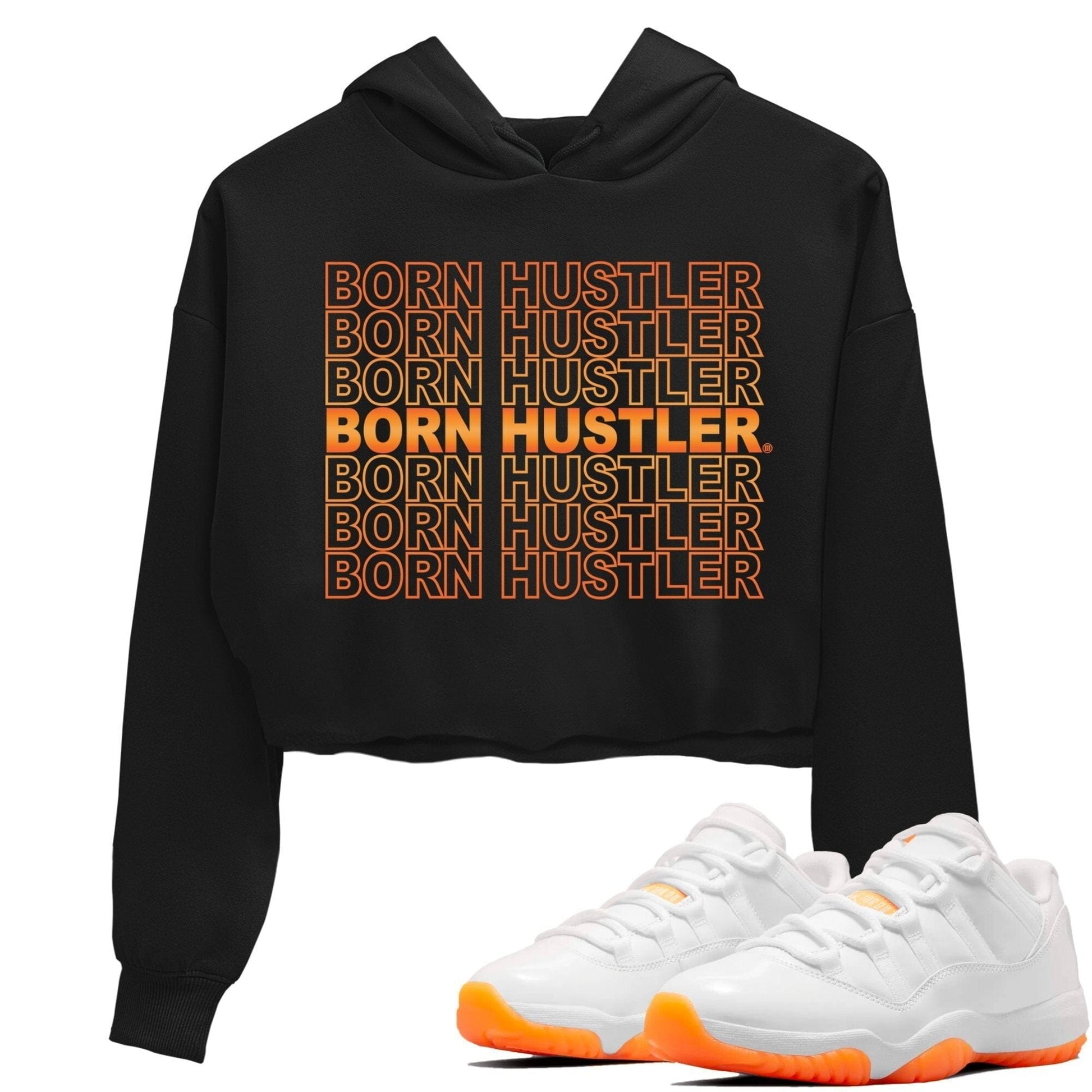 Jordan 11 Citrus Sneaker Match Tees Born Hustler Sneaker Tees Jordan 11 Citrus Sneaker Release Tees Women's Shirts