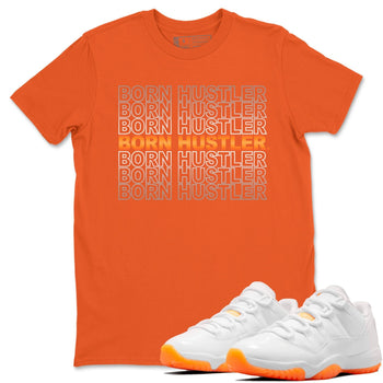 Jordan 11 Citrus Sneaker Match Tees Born Hustler Sneaker Tees Jordan 11 Citrus Sneaker Release Tees Unisex Shirts