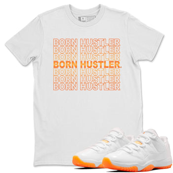 Jordan 11 Citrus Sneaker Match Tees Born Hustler Sneaker Tees Jordan 11 Citrus Sneaker Release Tees Unisex Shirts