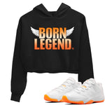 Jordan 11 Citrus Sneaker Match Tees Born Legend Sneaker Tees Jordan 11 Citrus Sneaker Release Tees Women's Shirts