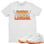 Jordan 11 Citrus Sneaker Match Tees Born Legend Sneaker Tees Jordan 11 Citrus Sneaker Release Tees Unisex Shirts