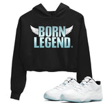 Jordan 11 Legend Blue Sneaker Match Tees Born Legend Sneaker Tees Jordan 11 Legend Blue Sneaker Release Tees Women's Shirts